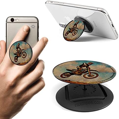 American Motocross Motorcycle Phone Grip Cellphone Stand se encaixa no iPhone Samsung Galaxy e mais