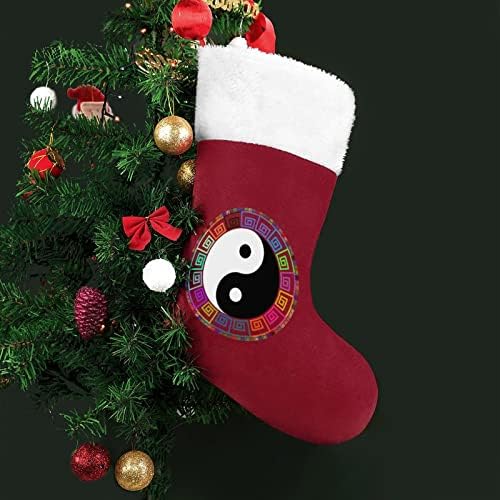 Yin e Yang Taichi Christmas pendurando meia