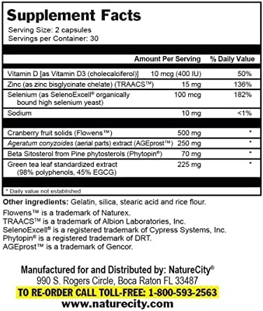 NatureCity Aloecran e TrueProstate Urinary Health pacote