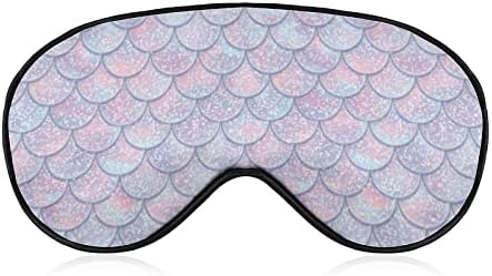 Glitter Fish escamas máscara de olho macio máscara de sono eficaz conforto