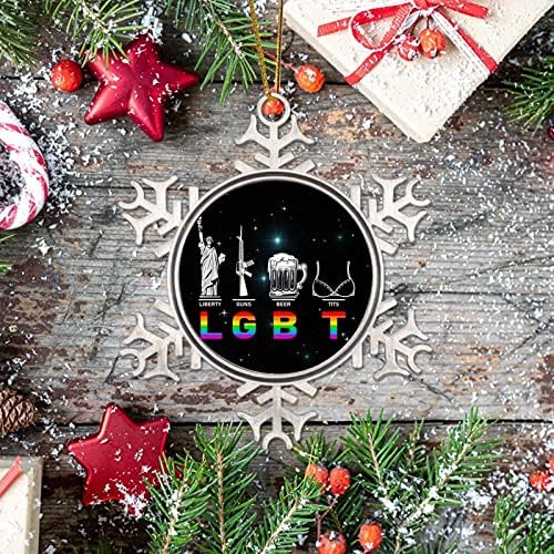Ornamentos de árvores de Natal LGBT estátua de cerveja de liberty ornamentos gays decorações de árvore de Natal Gay Presente