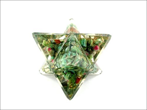 Jet Ruby Fuschite Orgone Merkaba 4 Livreto Grátis Jato Internacional Terapia de Cristal Terapia Grande Xmas de Cristal