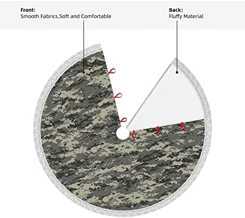 Saias de árvores de textura militar de camuflagem digital Saias de natal, saia sazonal Saia de árvore para férias de festa de Natal