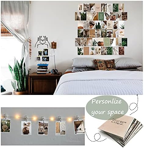 Haoran 50pcs Kit de colagem de parede Fotos estéticas, 4x6 polegadas, decoração de quarto para estética de quarto e fofo