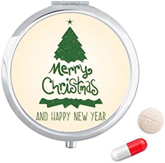 Feliz Natal Árvore Verde Ilustração Cague da Caixa de bolso de bolso Caixa de armazenamento Dispensador de recipiente
