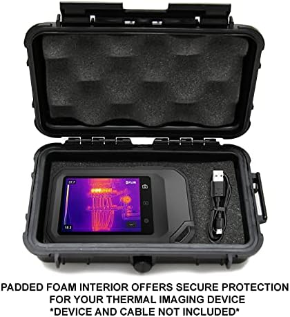 Case à prova d'água do Casematix compatível com FLIR C5, C2, C3 Imager térmico, Seek Shot Pro, câmeras infravermelhas perfeitas