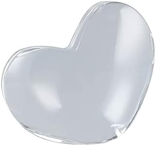 Titiskin Crystal Quartz Heart Love Chakra Stone com caixa de presente