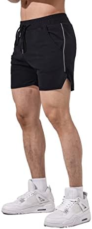 Maikanong massh malha de 5 shorts atléticos, shorts de exercícios, shorts leves de ginástica seca rápida com bolsos