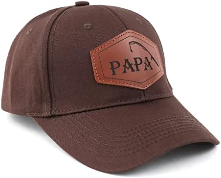 Chapéu de caminhoneiro para papai, chapéu de beisebol PAPA CAP LASER LASER GRAVADO DE CHAPATO DE CURMANER