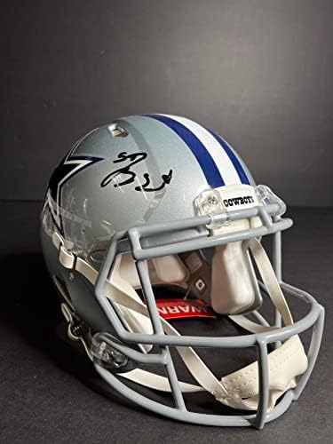 Jaylon Smith - Dallas Cowboys FS Speed ​​Authentic Assacete assinado PSA AL94777 - Capacetes e máscaras autografadas da NHL