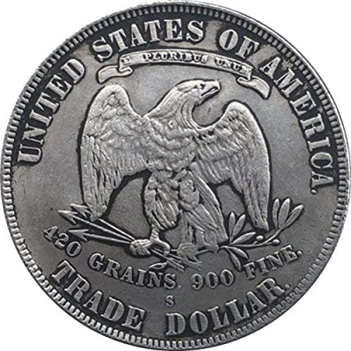 1875-S Trade Dollar Coin Cópia Cópia Presente para ele