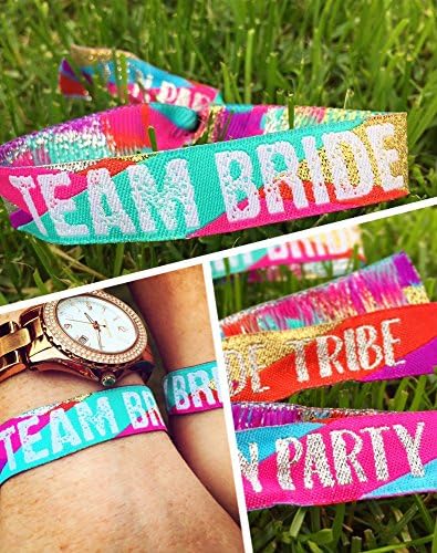 Equipe Bride Multi-Colored Bachelorette Party Party Fands Bachelorette Weekend Favors