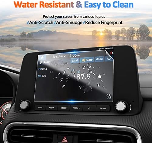 CDEFG Screen Protector para 2022 2023 Hyundai Kona / Kona EV 8 Tela de toque padrão, 2023+ Radio de navegação por infotainment