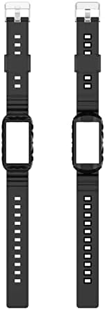 Huabao Watch Strap Compatível com Fitbit Charge 5/Charge 4/Carga 3, pulseira de silicone Pulseira para Fitbit Charge 5/Carga 4/Carga