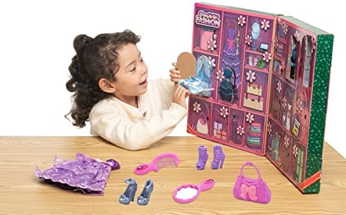 Joyin 2022 Calendário de advento para meninas com acessórios de boneca Toys Girls Christmas 24 dias Countdown Toys de calendário