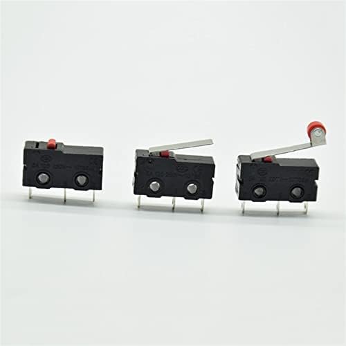 Interruptor de limite de gooffy 5pcs mini micro -limite interruptor sem nc 3 pinos terminais de pcb spdt 5a 125v 250v roller alavanca