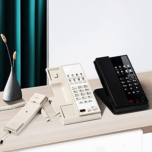 KXDFDC Quarto de hotel Telefone fixo de moda fixa criativa Chaves de atalho vertical -Key Dial