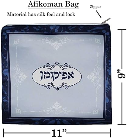 Zion Judaica Páscoa Seder Matzo Afikoman Bag Renaissance Design