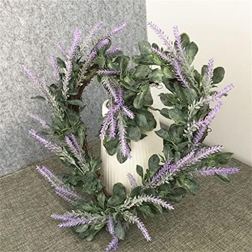 Geltdn Flor Lavanda em forma de coração Decoração pendurada em forma de coração