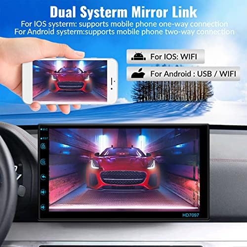 Sixwin Android Car Séreo com Bluetooth GPS Navigation 7 polegadas Tela Touch Screen Radio com câmera de backup Receptor