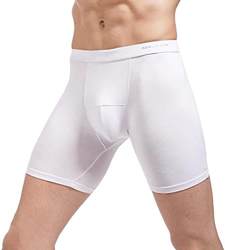 Mens cueca boxers sexy masculino correndo calça apertada boxers respiráveis ​​e respiráveis ​​de fertilidade