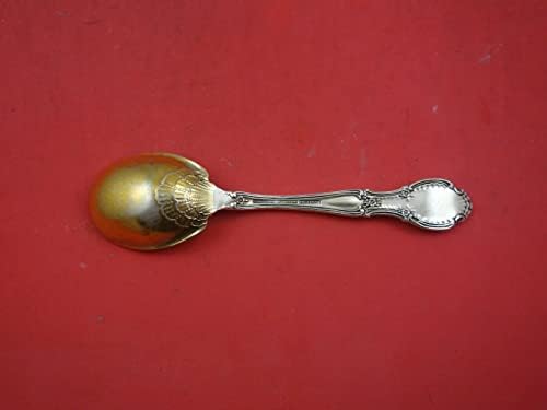 Richelieu de Tiffany e Co Sterling Silver Sugar Spoon Lavagem de ouro 5 3/4