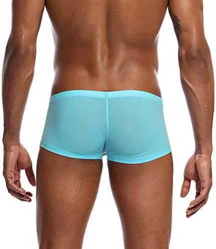 Masculino boxers de algodão masculina cueca shorts de roupa de baixo Ultra fina bolsa de cor sólida cor de roupa íntima masculina Cool,