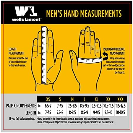Wells Lamont masculino de cola de couro Wearpower Hybrid Luvas de trabalho