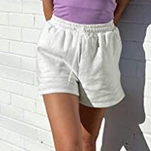 Shorts casuais para mulheres de verão alta cintura confortável short shorts para caminhada ioga correndo shorts férias soltas shorts
