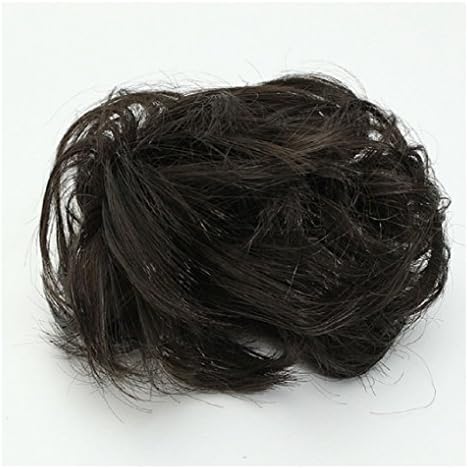 Black Hair Scrunchie Hairient Hairpiece Updo Ponytail Holder pela loja 24/7