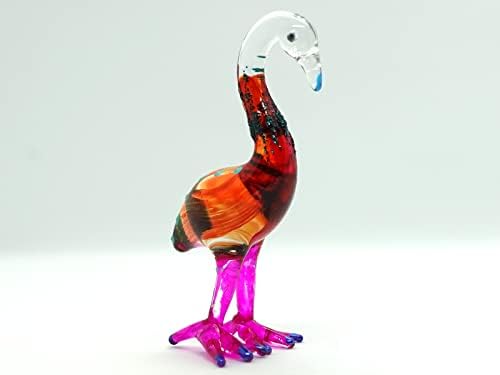 SANSUKJAI FLAMINGO Fatuagens em miniatura Animais pintados à mão Bird Bird Bird Bird Collectible Decory