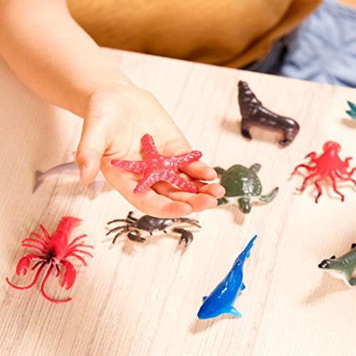 Terra por Battat - Animais marinhos em Playset de Tube - Figuras de Animais para Crianças - 60pcs Multi, 2