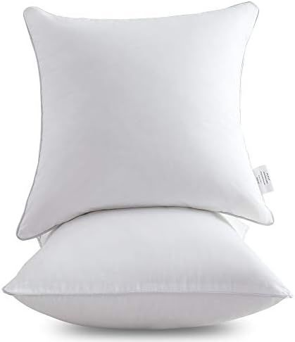 Leeden 18 x 18 Pillow Inserts - Jogue inserções de travesseiros com tampa de algodão - inserções de travesseiros de sofá interiores