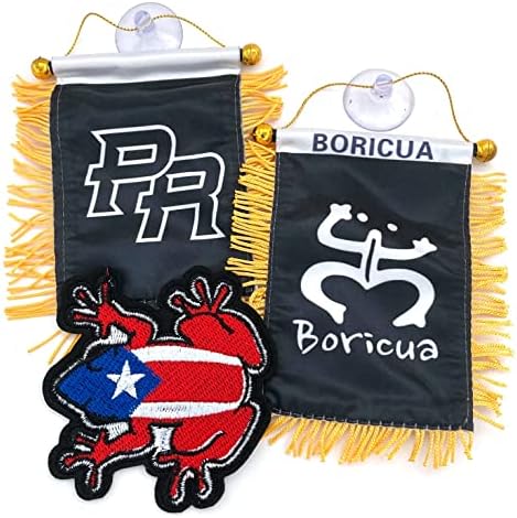 Bandeiras de porto rico para carros acessórios adesivos adesivos porto -riquenho PR Qualidade fez bandeiras de bandeira de mini -bandeira