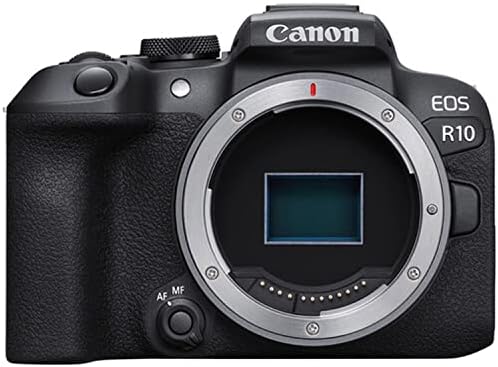 Câmera de espelho R10 R10 CANON W/RF-S 18-45mm f/4.5-6.3 é lente STM + 420-800mm f/8.3 HD LENS MANUAL MANUAL + 2X 64 GB MEMÓRIA + CAPA