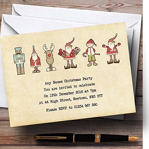 Santa & Elves Crafty personalizada natal/ano novo/festa de férias Invita.