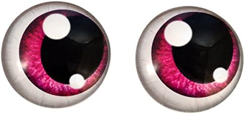 Boneca de anime rosa Olhos de vidro humano bonecos fofos bonecos kawaii esculturas de argila ou jóias fazendo artesanato