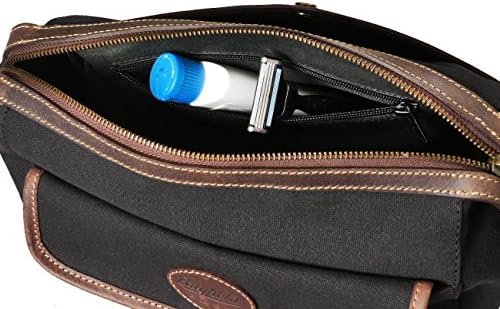 Bayfield Bags Saco de kit de barbear para homens, Mens Dobb Kit Travel Case Bag Bag Hygeine Kit Bolsa de chuveiro