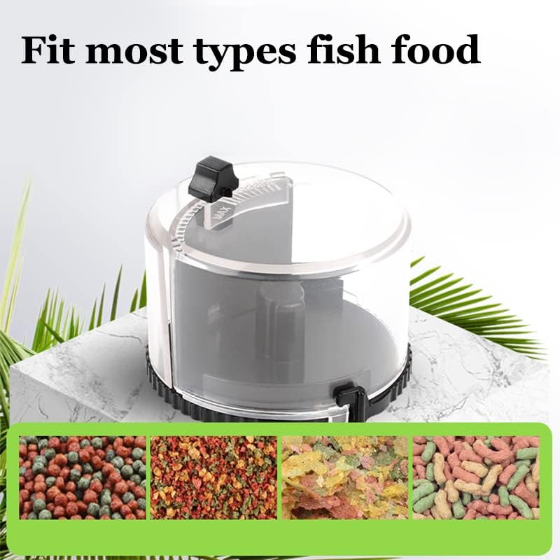 Alimentador de peixe automático de aquário, dispensador de alimentos de peixe automático alimentador de peixes, alimentador