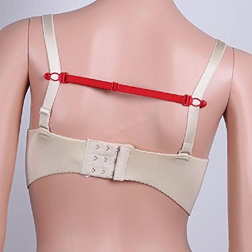 Moudoauer 5pcs/conjunto cores mistas femininas elásticas faixas não deslizantes Cinturão de tiras de sutiã ajustável com acessório