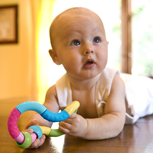 Green Sprouts Infinity Rattle | Incentiva a aprendizagem inteira | Material durável feito de plástico mais seguro,