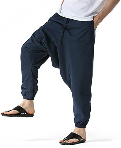 Miashui tamanho 13 Novos japoneses de calças voadoras soltas de moda grande calça de perneiras esportivas casuais para homens