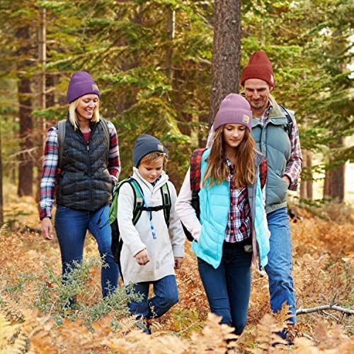 Knit clássico com nervuras e chapéu de gorro para mulheres e homens