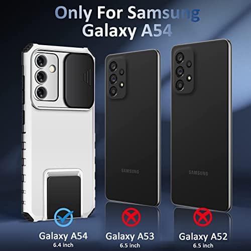 A54 5G Case Rugged Compatível com o Samsung Galaxy A54 5G [2023-Version], capa da câmera deslizante, capa de telefone