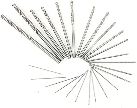 Bits de perfuração manual Defina os bits de broca de mini torção de 0,5-3,0 mm com bits de broca de 25pcs para fazer diy