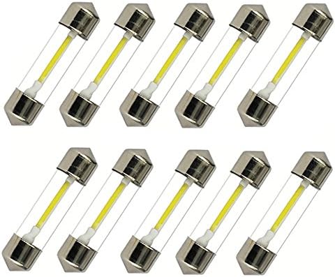 Shuohui 10x 36mm led scoffitte cob smd canbus c5w white car de carro interior