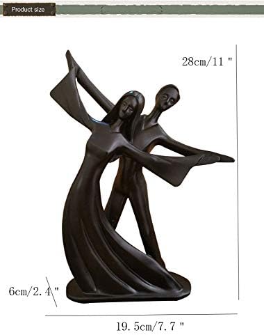 Estatuetas esculturas, casal preto escultura Presentes de casamento Estátuas de cerâmica ornamentos artesanato de mesa
