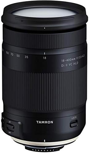 Tamron 18-400mm f/3,5-6.3 DI II VC HLD Lente para Nikon F, pacote com kit de filtro Prooptic 72m