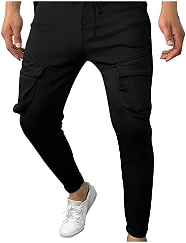 Calça de compressão masculina de homens magros de xiloccer para homens para homens, calças calças calças de calça fria