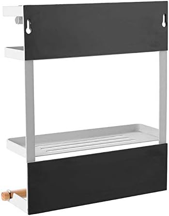 NBSXR Refrigerador Organizador da cozinha do rack Kitchen Solder com 4 gancho removível, para o suporte de papel toalheiro